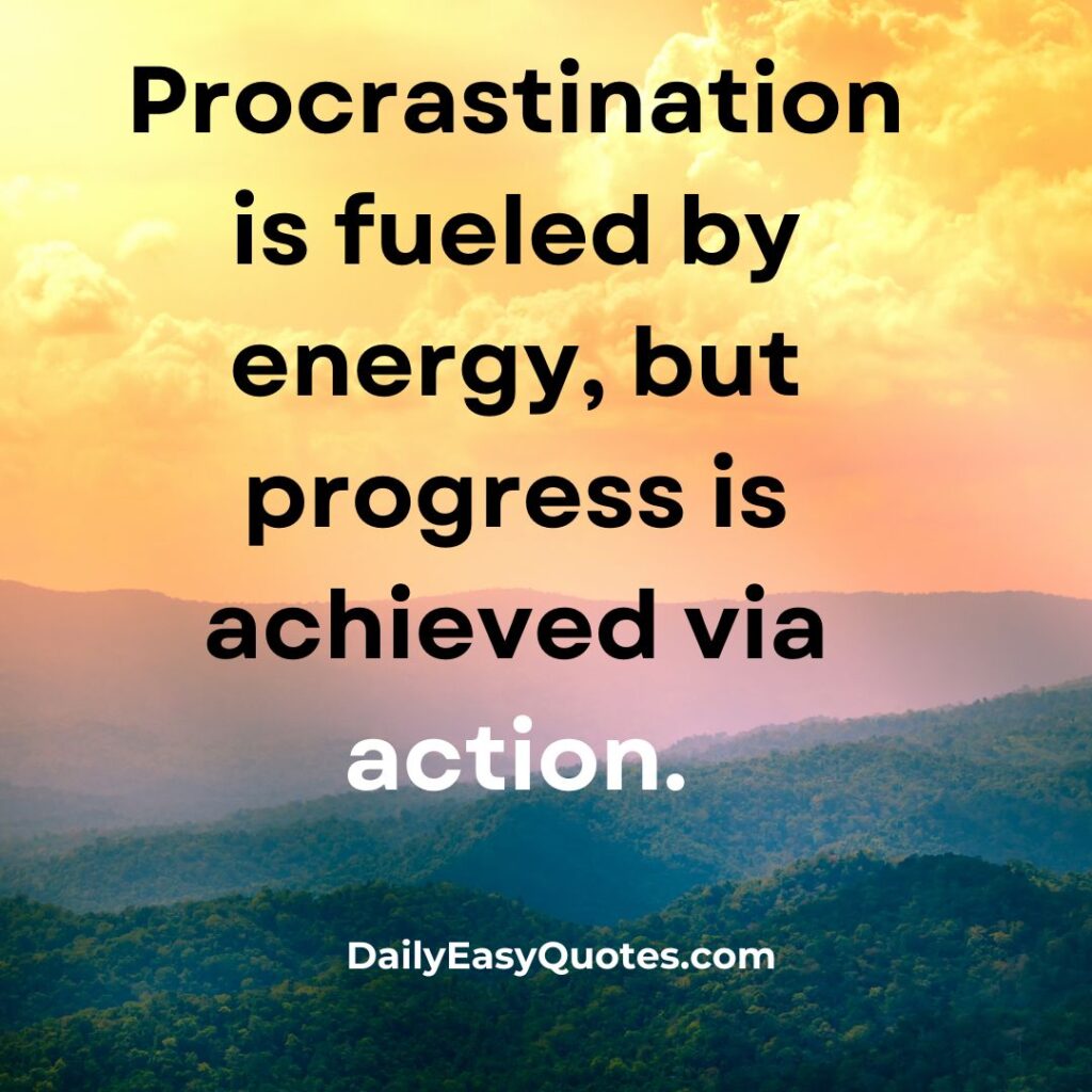 Procrastination vs Progress: Action Leads to Success

