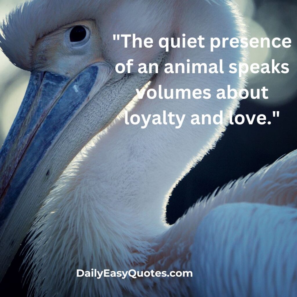 Quiet presence of an animal showcasing loyalty and love